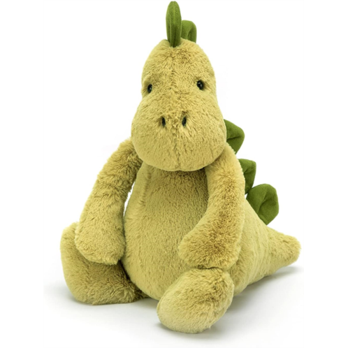 Jellycat Bashful Dino Stuffed Animal, Medium 12 inches Dinosaur Plush Toy Classic Childreninchs Gift