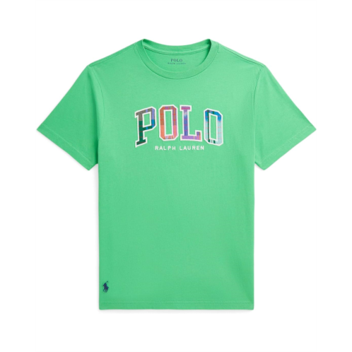 Polo Ralph Lauren Kids Madras-Logo Cotton Jersey Tee (Big Kid)