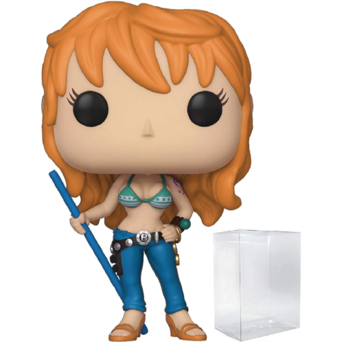 POP One Piece - Nami Funko Pop! Vinyl Figure (Bundled with Compatible Pop Box Protector Case) Multicolor 3.75 inches