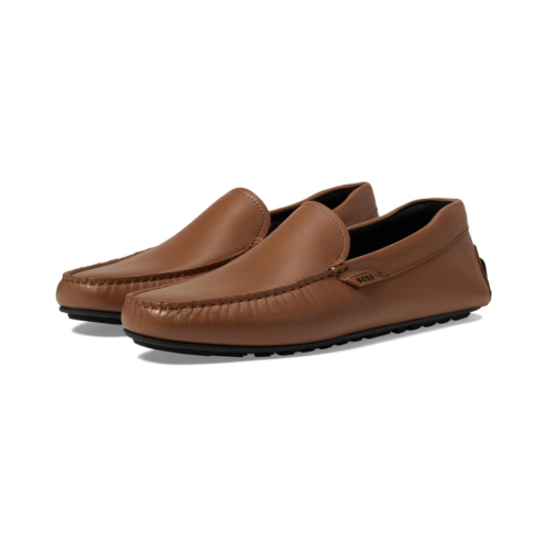 Mens BOSS Noel Smooth Leather Moccasins