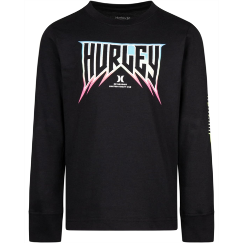 Hurley Kids Long Sleeve Wave Tallica Graphic T-Shirt (Little Kids)