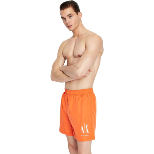 Mens Armani Exchange AX Logo Boxer Swimsuit