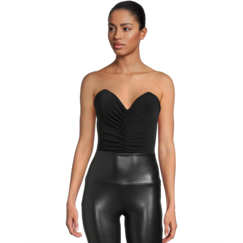 Norma Kamali Strapless Shirred Front Mio
