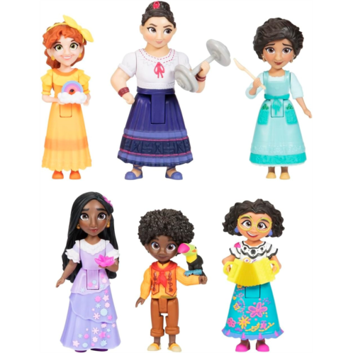Disney Encanto Doll Figures, The Madrigal Family 6-Pack Set Each with an Accessory - Great to Play with The Casa Madrigal