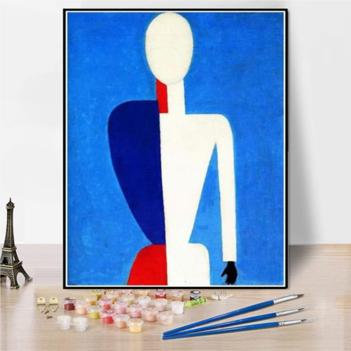 Hhydzq Paint by Numbers Kits for Adults and Kids Torso Painting by Kazimir Malevich Arts Craft for Home Wall Decor