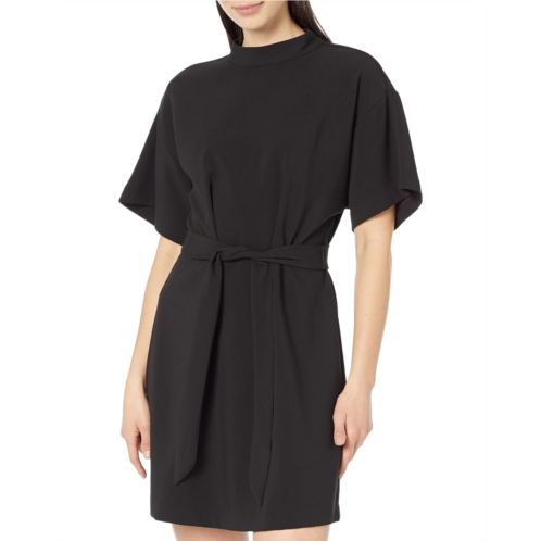 Womens Vince Camuto Drop Shoulder Moch Neck Dress