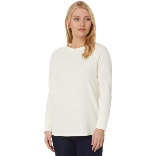 L.L.Bean Unshrinkable Mini-Waffle Tee Long-Sleeve Crew Neck