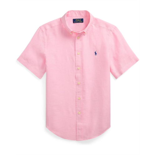 Polo Ralph Lauren Kids Linen Short Sleeve Shirt (Big Kid)