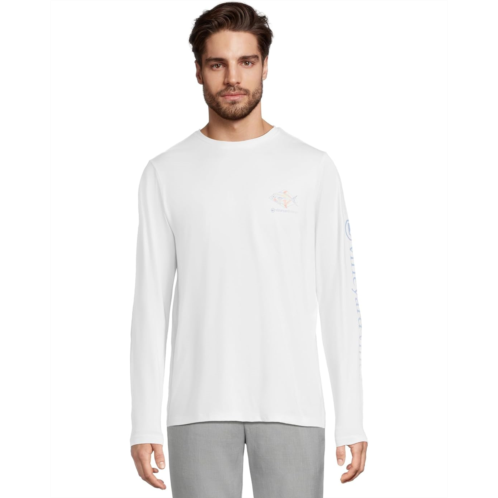Vineyard Vines Long Sleeve Painted Permit Fish Tee