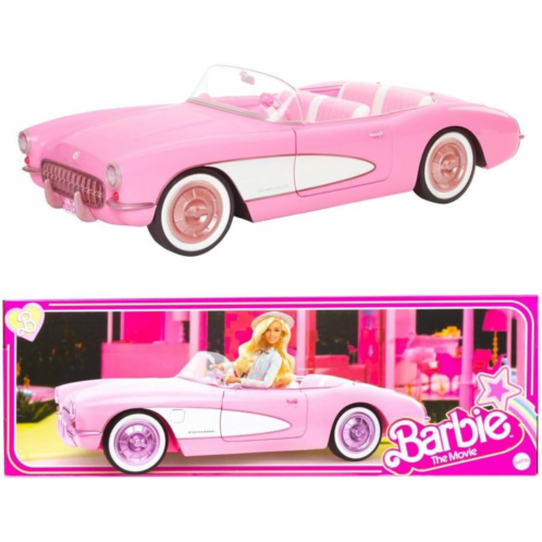Barbie The Movie Collectible Car, Pink Corvette Convertible (HPK02)