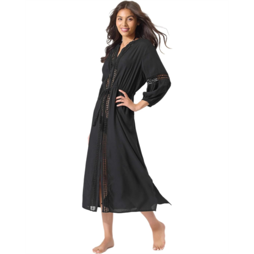 Womens Tommy Bahama Sunlace Long Open Front Duster