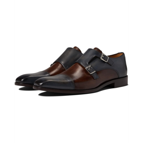 Mens Massimo Matteo Two-Tone Double Monk