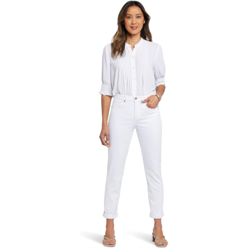 Womens NYDJ Margot Girlfriend In Optic White