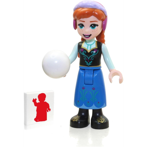 LEGO Disney Princess Frozen 2 Minifigure - Anna in Blue Skirt (with Snowball) 2021 43194