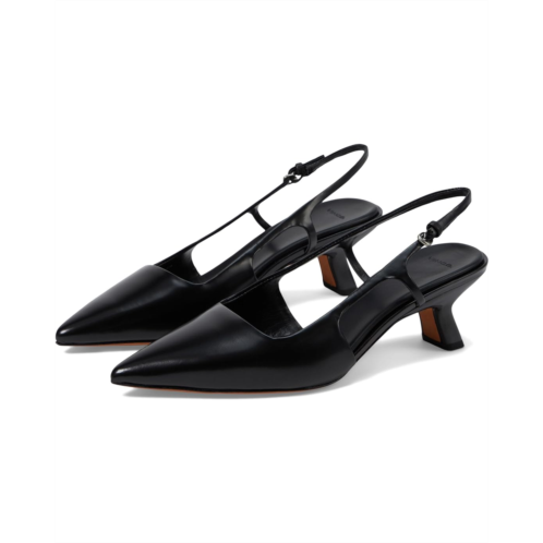 Womens Vince Bianca Pointed Toe Kitten Heel Slingback