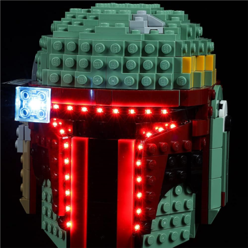 SIROD LED Light kit for Lego 75277 Star Wars Boba Fett Helmet, Lighting for Lego 75277 Building Blocks Model (only Light Included)