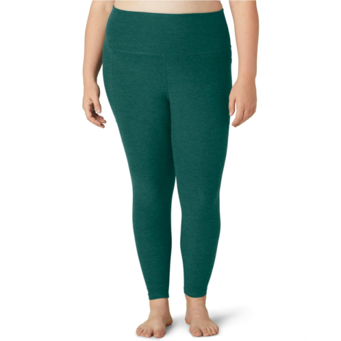 Womens Beyond Yoga Plus Size Out Of Pocket High Waisted Spacedye Midi Leggings