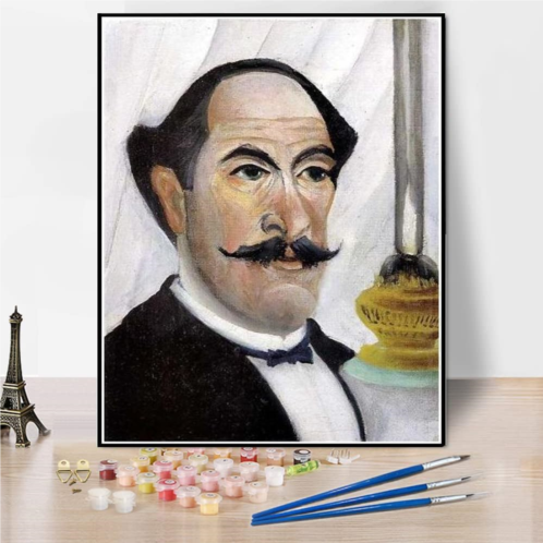 Hhydzq Paint by Numbers Kits for Adults and Kids Self Portrait Painting by Henri Rousseau Arts Craft for Home Wall Decor