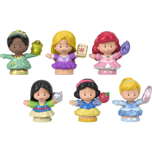 Fisher-Price Little People Toddler Toys Disney Princess Gift Set with 6 Character Figures for Preschool Pretend Play Ages 18+ Months (Amazon Exclusive)