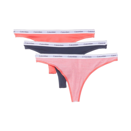 Calvin Klein Underwear Modern Logo Thong 3-Pack