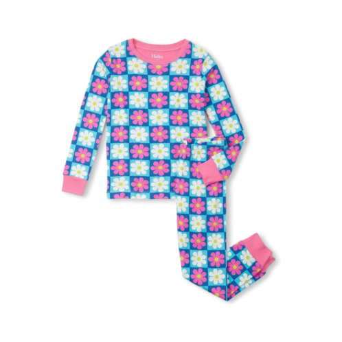 Hatley Kids Checked Daisy Cotton Pajama Set (Toddler/Little Kid/Big Kid)