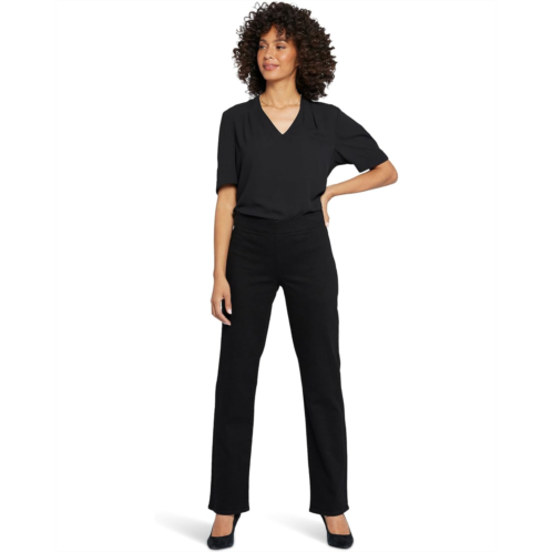 NYDJ Pull-On Bailey Relaxed Straight in Black Rinse