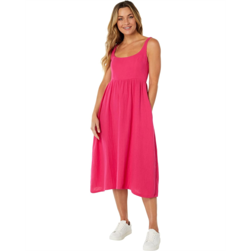 MONROW Gauze Sleeveless Maxi Dress