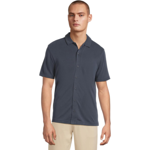 Mens Johnston & Murphy Vintage Birdseye Short Sleeve Button Dow