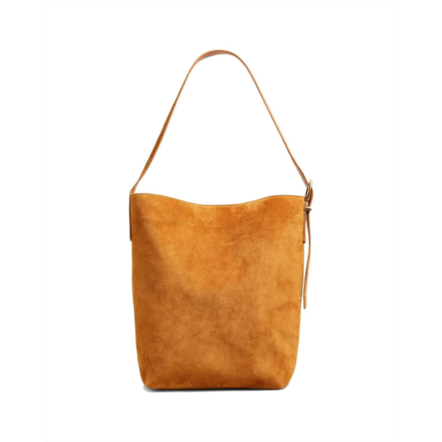 Madewell The Essential Bucket Tote in Suede