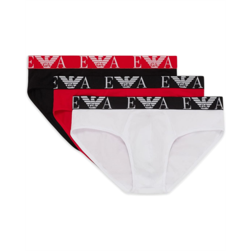 Mens Emporio Armani Bold Monogram 3-Pack Brief