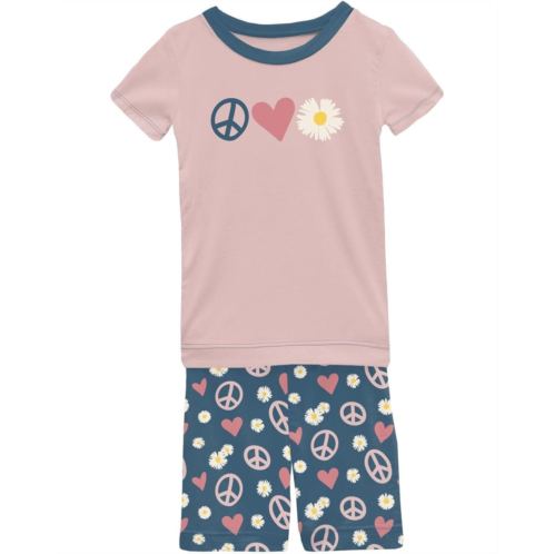 Kickee Pants Kids Short Sleeve Graphic Pajama Set with Shorts (Toddler/Little Kids/Big Kids)