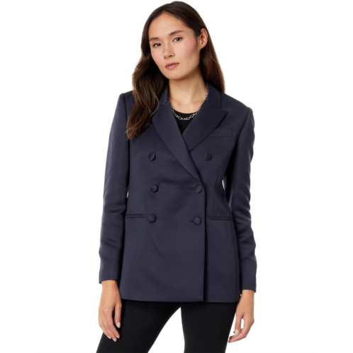 Womens Ted Baker Seraph Double-Breasted Satin Boyfriend Blazer