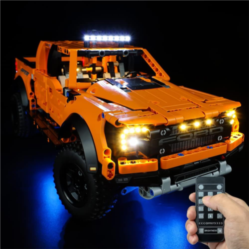Kyglaring LED Lighting Kit for Lego Technic Ford F-150 Raptor 42126 Building Kit and Lights Set Compatible with Ford F-150 Raptor Pickup Truck Model - Without Lego Set (RC Version)