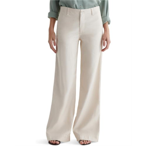 Womens AG Jeans Laurent Mid Rise Utility Wide Leg Pants