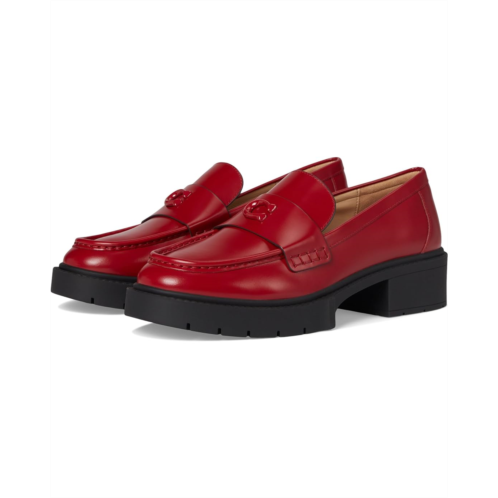 Womens COACH Leah Spazzolato Loafers