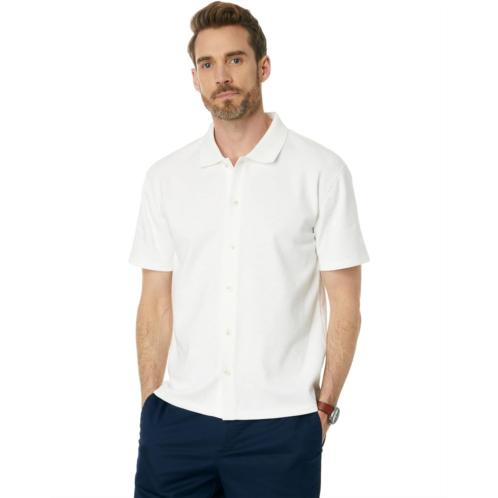 Vince Varigated Jacquard Short Sleeve Button-Down