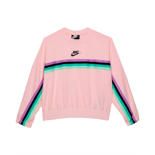 Nike Kids Striped Crew Neck Sweatshirt (Toddler/Little Kids)