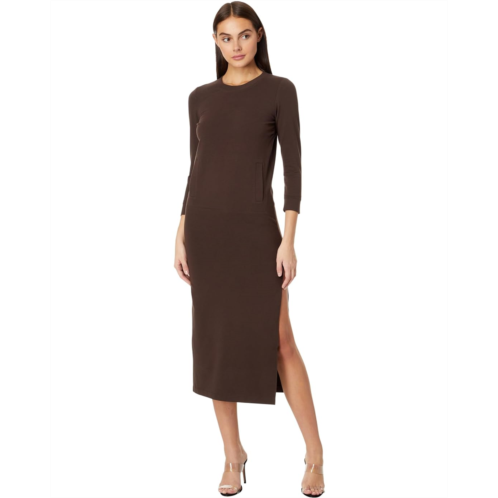 Norma Kamali 3/4 Sleeve Tailored Terry Gown