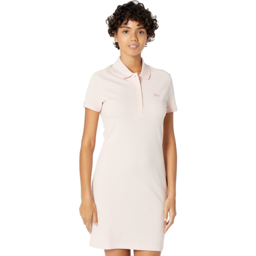 Womens Lacoste Short Sleeve Slim Fit Stretch Pique Polo Dress