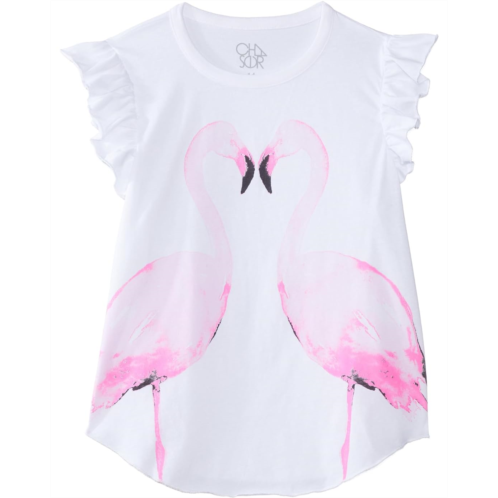 Chaser Kids Flamingo Mirror Shirttail Tee (Little Kids/Big Kids)
