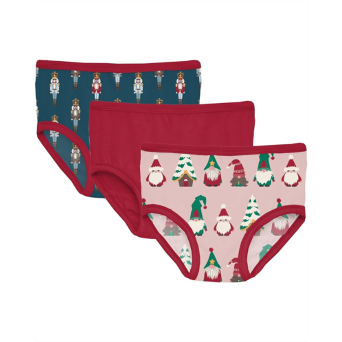 Kickee Pants Kids Print Girls Underwear Set of 3 (Little Kid/Big Kid)