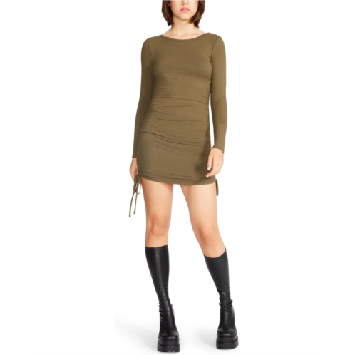 Steve Madden # 1 Crush Long Sleeve Adjustable Rib Knit Mini Dress