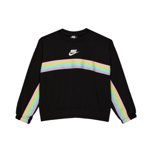 Nike Kids Striped Crew Neck Sweatshirt (Toddler/Little Kids)