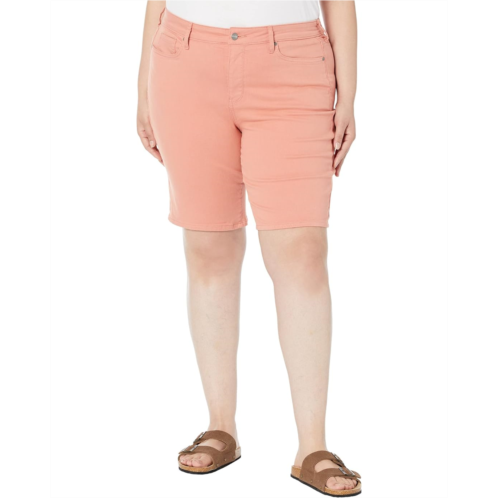 NYDJ Plus Size Plus Size Briella Shorts in Terra Cotta