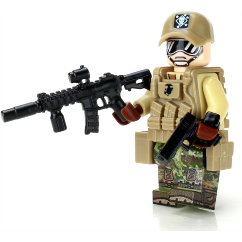 Battle Brick Marine Raider Special Forces Minifigure (SKU61) Custom Minifigure