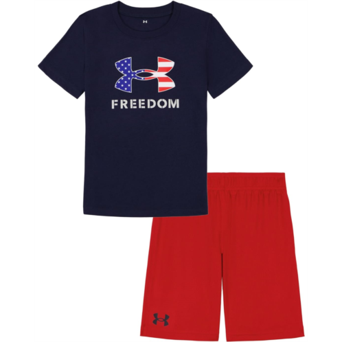 Under Armour Kids Freedom Flag Logo Short Set (Little Kid)