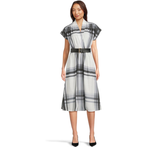 Calvin Klein Short Sleeve Printed Belted Commuter