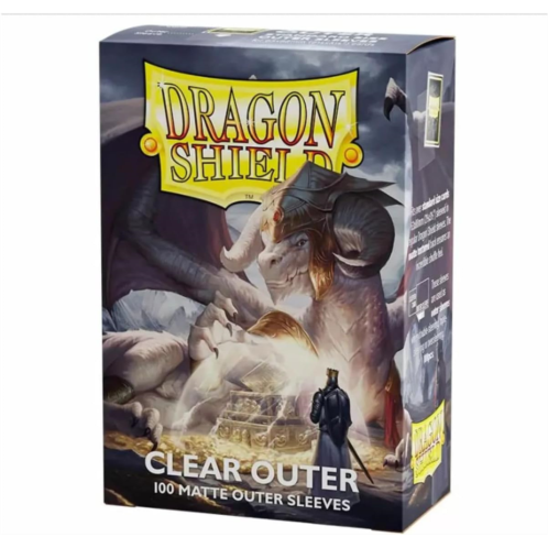 Arcane Tinmen Dragon Shield Sleeves - Dragon Shield Matte Clear: Outer Sleeves 100 CT - MTG Card Sleeves are Smooth & Tough - Compatible with Pokemon & Magic The Gathering Cards