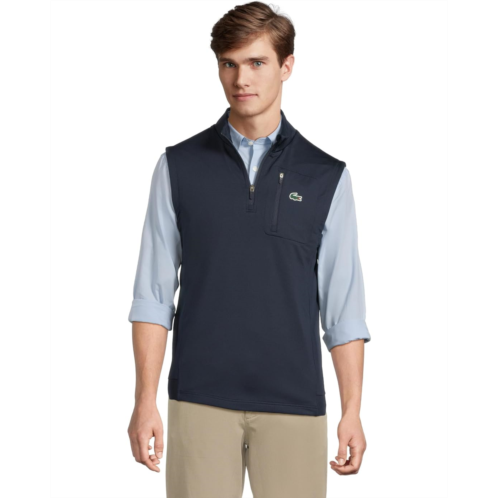Lacoste Sleeveless Quarter Zip Sweater