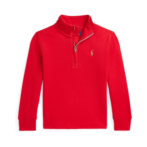 Polo Ralph Lauren Kids Cotton Interlock Quarter-Zip Pullover (Toddler/Little Kids)